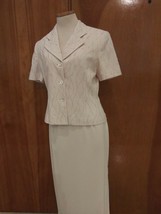 KASPER ASL Sz 8 Long Skirt with Beaded S/S Jacket Formal Evening Outfit - £15.59 GBP