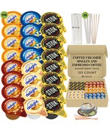 Coffee Creamer Singles with Espresso Coffee Pods Variety Pack Bundle (13... - $32.97