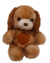 Russ Berrie Puppy Dog Brown Floppy Ears Hard Eyes 9 inch K-10 Item 10503... - £15.79 GBP