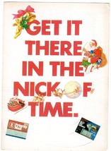 Get It In The Nick Of Time USPS Advertising Postcard Vintage 1988 Holiday - £11.67 GBP