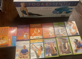 Lot of Yoga Workout DVDs, Vhs And Kit - Gaiam, Beach Body, Some New - £29.97 GBP