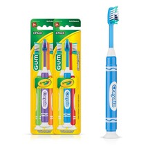 GUM Crayola Marker Childrens Toothbrush, Soft Bristled Kids Toothbrush... - £7.50 GBP+