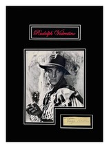 Rudolph Valentino Autograph Letter Cut comes Museum Framed Ready to Display - £1,499.63 GBP