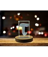 LED Base included | tau Greek alphabet letter 3D Engraved Art - $36.60 CAD+
