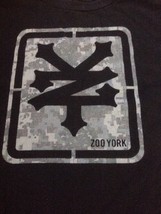 Zoo York Skater Digi Military Camo Logo Black 100% Cotton T-Shirt M 38&quot; ... - £19.95 GBP