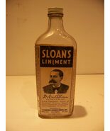 VINTAGE SLOANS LINIMENT GLASS BOTTLE W/ METAL SCREW TOP LID 6 OZ. - $37.84 CAD