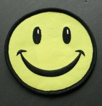 Smiley Face Emoji Embroidered Patch 3 Inches - £4.28 GBP