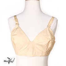 Vintage 1950s Pink Cotton Bra 38B Beauty #7100 Unlined w Shaped Cups - H... - £23.46 GBP