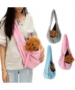 Reversible Small Dog Cat Sling Carrier Bag Travel Double Sided Pouch Sho... - £39.37 GBP