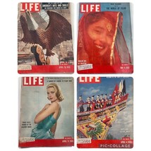 4 Vintage 1955 LIFE Magazine 50s Old Ads Grace Kelly Religion Islam Ephemera Lot - £19.38 GBP