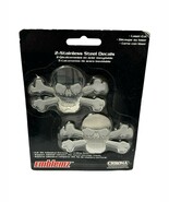 Chroma Metal 2 Stainless Steel Decal Emblem Skull/Skeleton Chrome Laser ... - €16,41 EUR