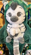 Disney Animal Kingdom Baby Zebra in a Green Hoodie Pouch Blanket Plush Doll image 2