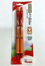 NEW Pentel RSVP RT Colors Retractable Ballpoint Pen 1.0mm ORANGE 2-PK BK... - £4.63 GBP