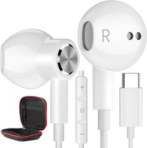 Usb C Headphones Type C Earphones Wired For Samsung Galaxy S20 S21 S22 S... - $40.94