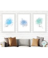 Minimal One Line Art, Set of 3 Exotic Fish Drawings, Printable Wall Art ... - $12.75 CAD
