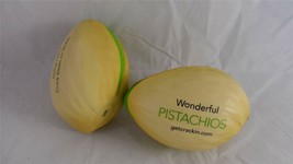 NEW Lot of 2 Wonderful Pistachios Foam Stress Reliever Collectible Promo - £5.51 GBP