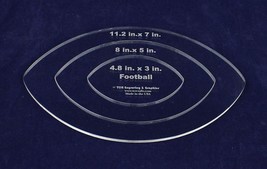 Nested Football Template 1/4&quot; Acrylic - £23.64 GBP