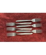 (6) Dinner Fork (Stainless Groove Side Down) Oneida Silver, Disc - $27.71