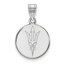 SS Arizona State University Medium Pitchfork Disc Pendant - £40.96 GBP