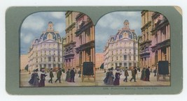 c1900&#39;s Colorized Stereoview Postoffice Building New York City City Street Scene - £6.78 GBP