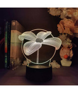 3D Hologram Aesthetic Lamp Cartoon Flower Table Decor House Plant Access... - €9,98 EUR+