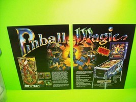 PINBALL MAGIC Pinball Machine Magazine Pull Out Trade Magazine Print Ad Retro - £10.43 GBP