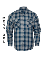 DIXXON FLANNEL - MIGHTY MO Flannel Shirt - Men&#39;s 3XL NAVY - £59.67 GBP