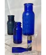 Vtg Bromo Seltzer Vicks Evening In Paris Pharma Perfume Cobalt Blue Bott... - £23.35 GBP