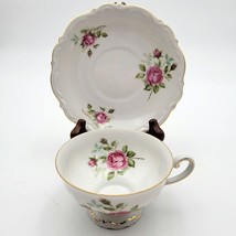 Mitterteich Old Dresden Rose Cup &amp; Saucer Set Bavaria Germany Vintage 19... - £28.82 GBP