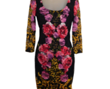 VENUS Sexy Lace Floral Dress Stretch BodyCon Sheer Sleeve S - £18.16 GBP