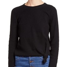 Madewell Elwood Womens True Black Knot Front Ribbed Top Size Large New w... - £27.69 GBP