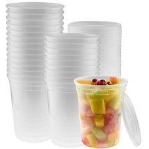 Clear Deli Containers With Lids | Stackable, Bpa-Free Food Storage Container Set - £26.05 GBP