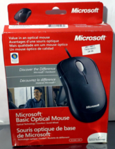 Genuine Microsoft Optical USB Mouse P58-00020 Model 1113 Black X817159-002 - £9.78 GBP