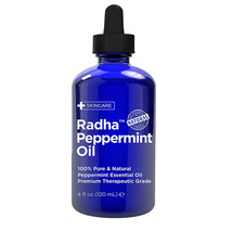 Radha 100% Pure &amp; Therapeutic Essential Peppermint Oil 4 oz (Exp 12/2025... - £13.03 GBP