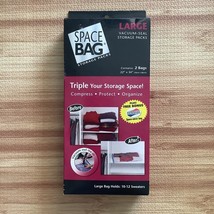 Space Bag Original Large  2-Pack  w/ Free Travel Bag Vaccum Seal Bag New... - $9.89