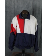Vintage Puma Jacket - Red White and Blue Colorblock Windbreaker - Men&#39;s XL - $89.00
