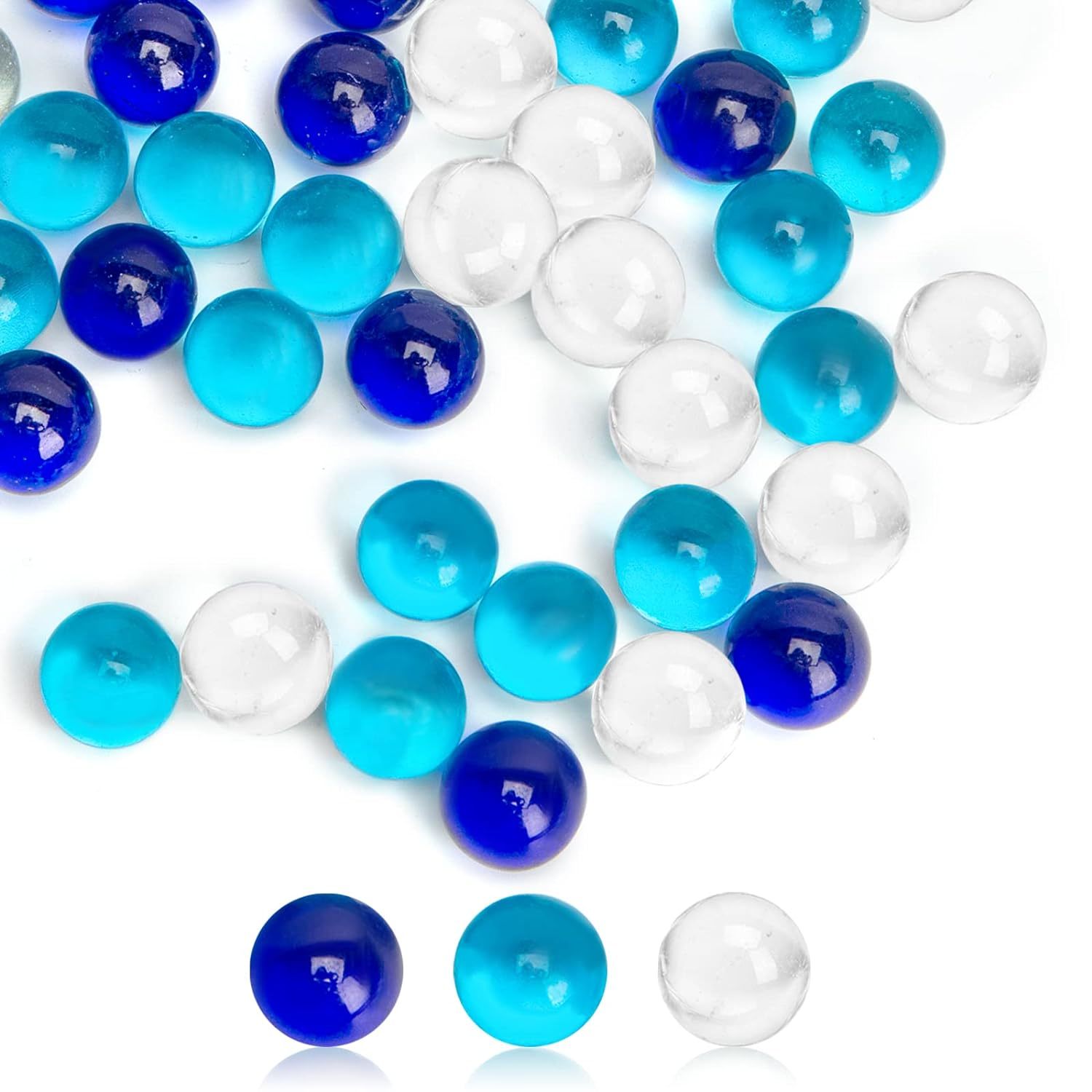 Primary image for Marbles Bulk, 75 Pcs Glass Marbles Blue Marbles Set Ocean Theme For Kids Marble 