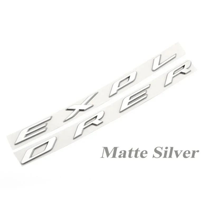 3D ABS Logo EXPLORER Letters Emblem Car Front Hood Bonnet Badge For Ford EXPLORE