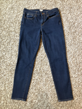 J.Crew Jeans Womens 28x27 Blue Stretch Dark Wash Vintage Denim Leggings ... - $22.65
