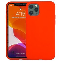 Liquid Silicone Gel Rubber Shockproof Case for iPhone 11 Pro Max 6.5&quot; RED - £6.05 GBP