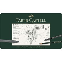 Faber-Castel 26 Piece Pitt Graphite Tin Set - £73.54 GBP