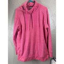 Columbia Women&#39;s Fleece Pullover Pink Lightweight Collar Drawstring Size... - $21.95