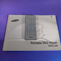 Samsung DVD-L200 Portable DVD Player Remote 01053F and Instruction Manua... - $19.80