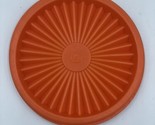 Tupperware Servalier Bowl Replacement Seal Lid 812 Orange EUC USA - $6.89