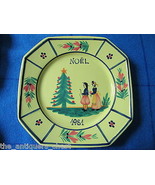 Quimper Christmas Plates 1981 YELLOW by Quimper France,  limited edition... - $1,942.42 MXN