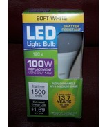 LED ENERGY SAVING BULB 100 Watt Replacement (Actual 14 W) A19 Med. Base ... - £5.60 GBP