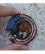 Boyds Bears 2005 Soldier Bear Brooch or Pin Patriotic FREE US SHIPPING - £8.88 GBP