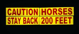 Reflective Word Panel Horse Trailer Kit 6&quot;x24&quot; V98 Oralite Horse Safety ... - $90.24