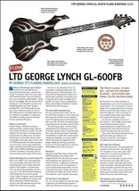 LTD George Lynch GL-600FB signature guitar review article with specs - $4.23