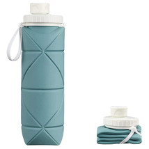600Ml Foldable Cycling Portable Sport Water Bottle Retractable Silicone Cup - £16.51 GBP